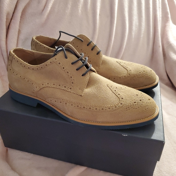 Joseph Abboud Robert Wing Tip Suede size 12 - Picture 1 of 4